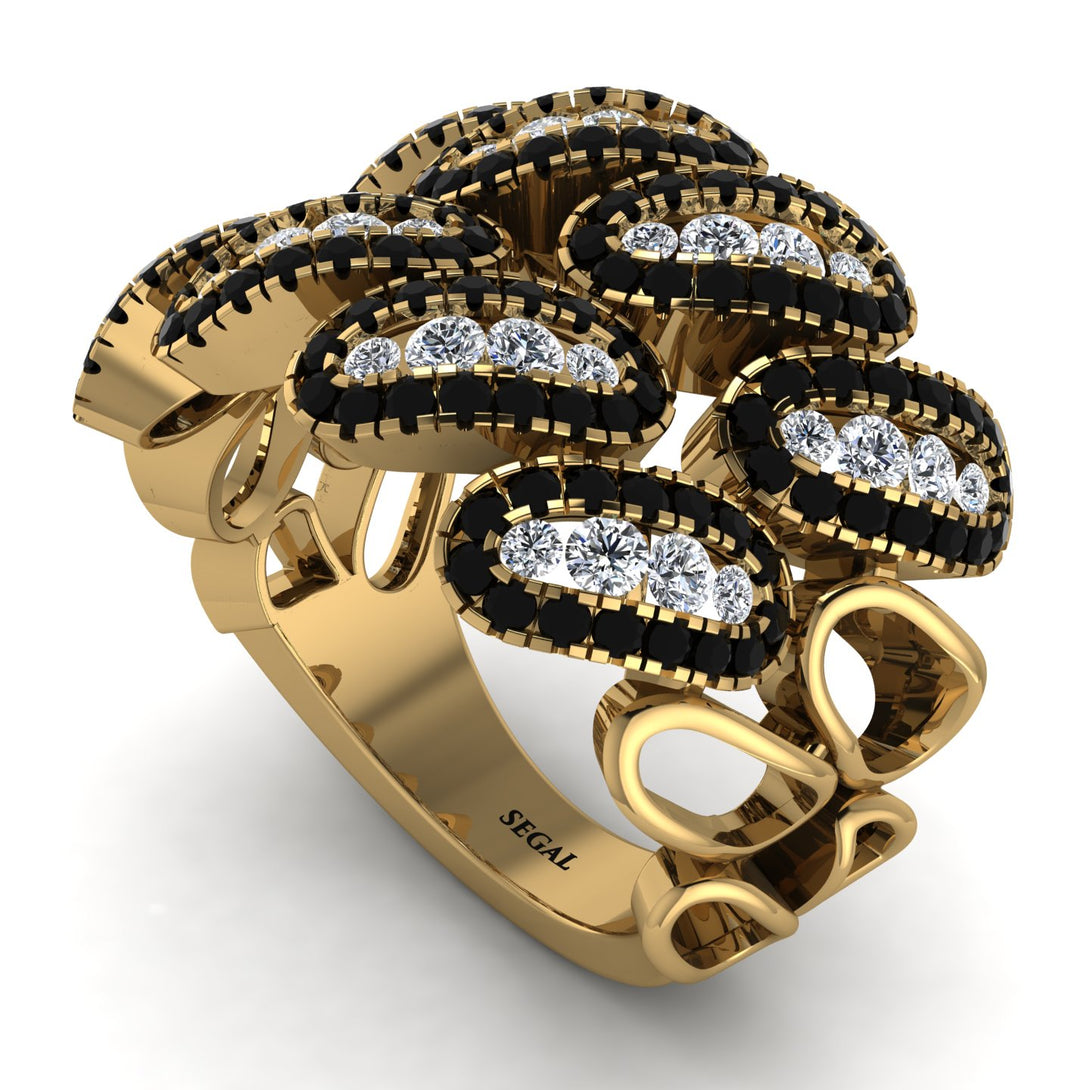 Diamond Stylish Bloom Fashion Ring - Drew No. 31