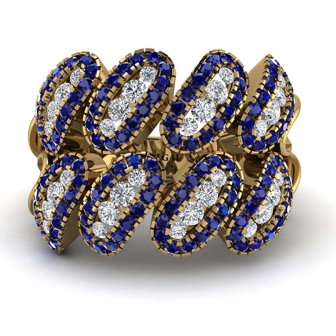 Diamond Stylish Bloom Fashion Ring - Drew No. 61