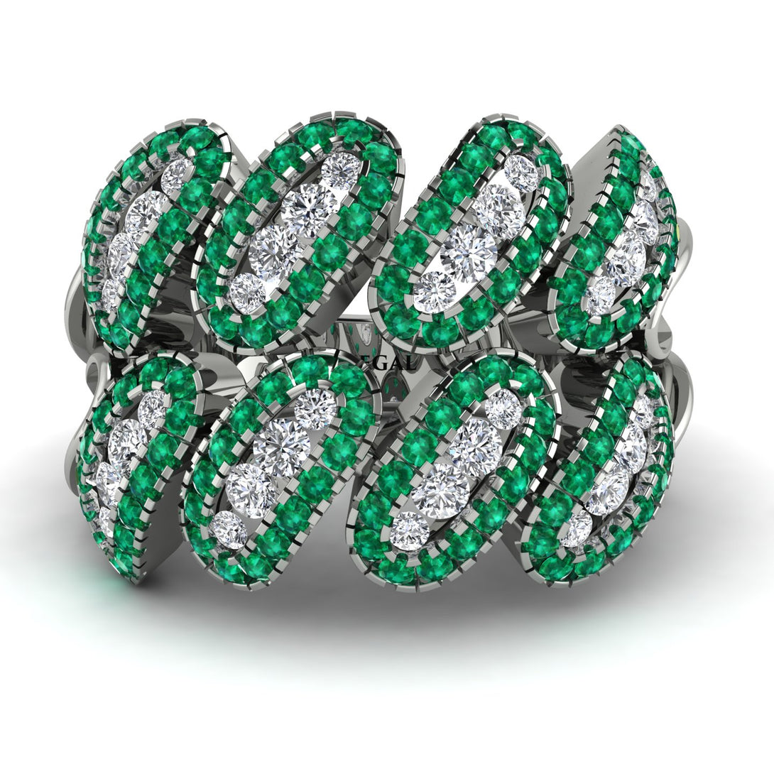 Diamond Stylish Bloom Fashion Ring - Drew No. 18