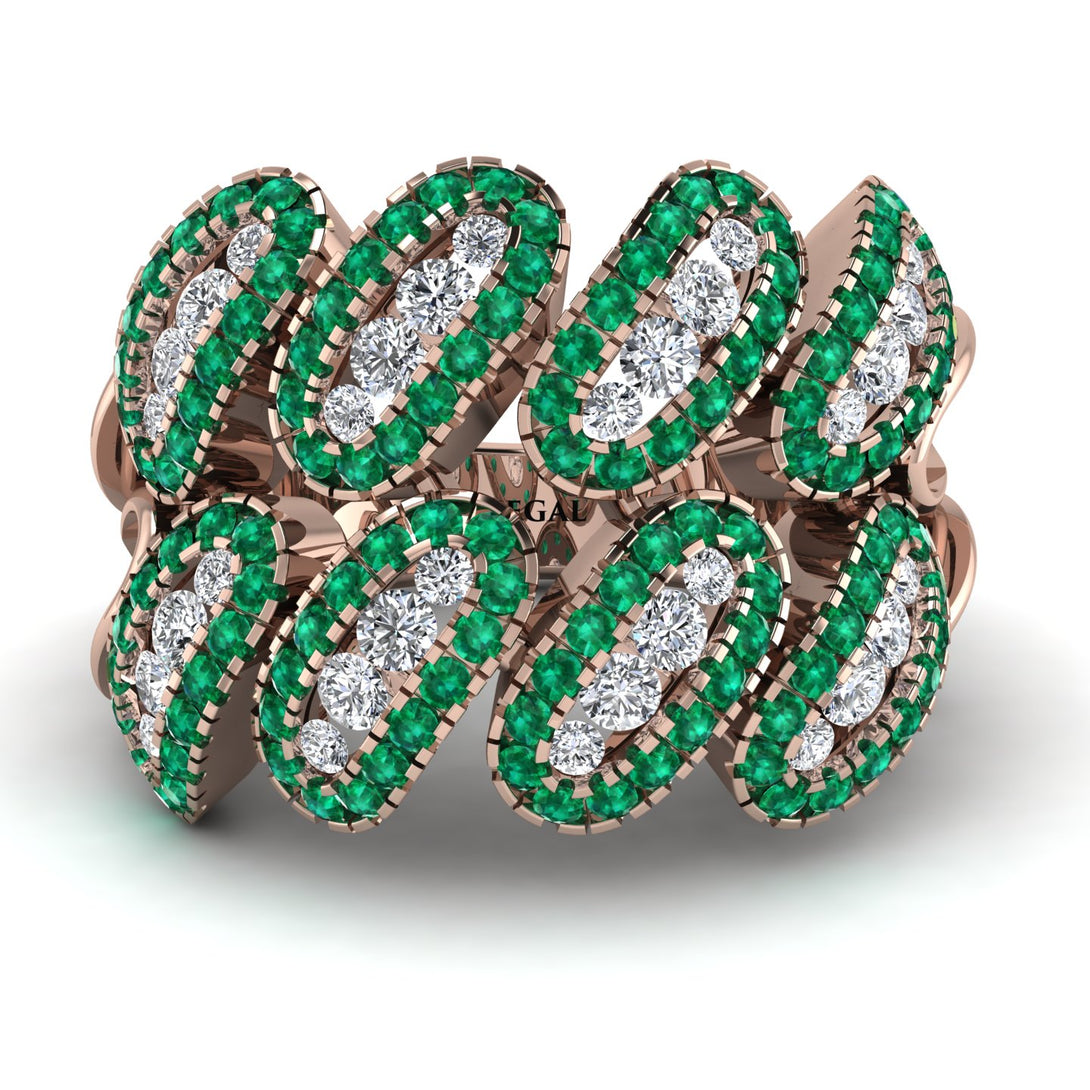 Diamond Stylish Bloom Fashion Ring - Drew No. 17