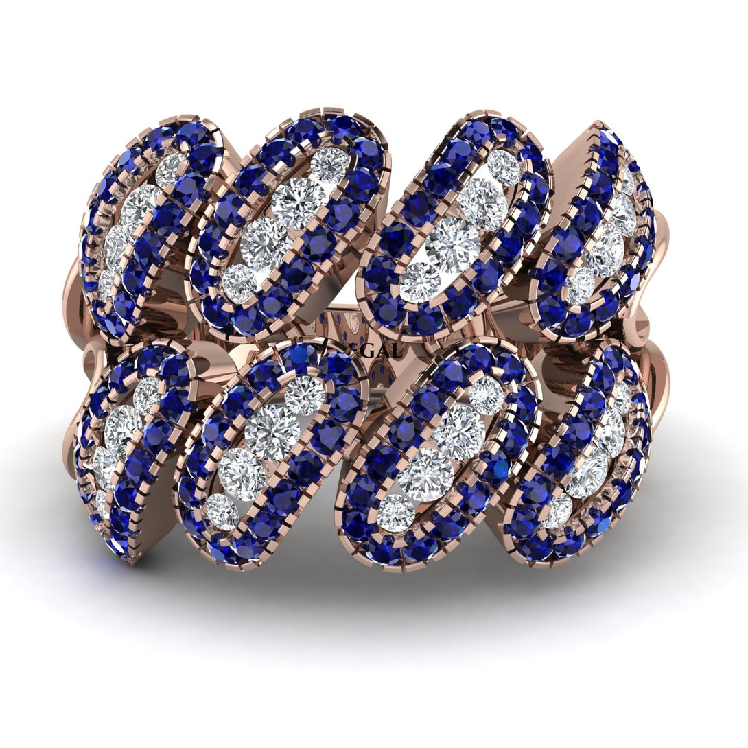 Diamond Stylish Bloom Fashion Ring - Drew No. 62