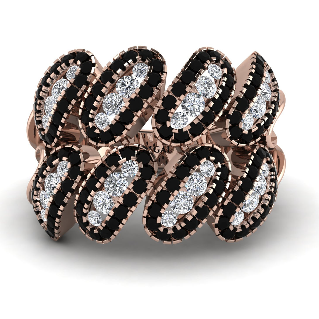 Diamond Stylish Bloom Fashion Ring - Drew No. 32