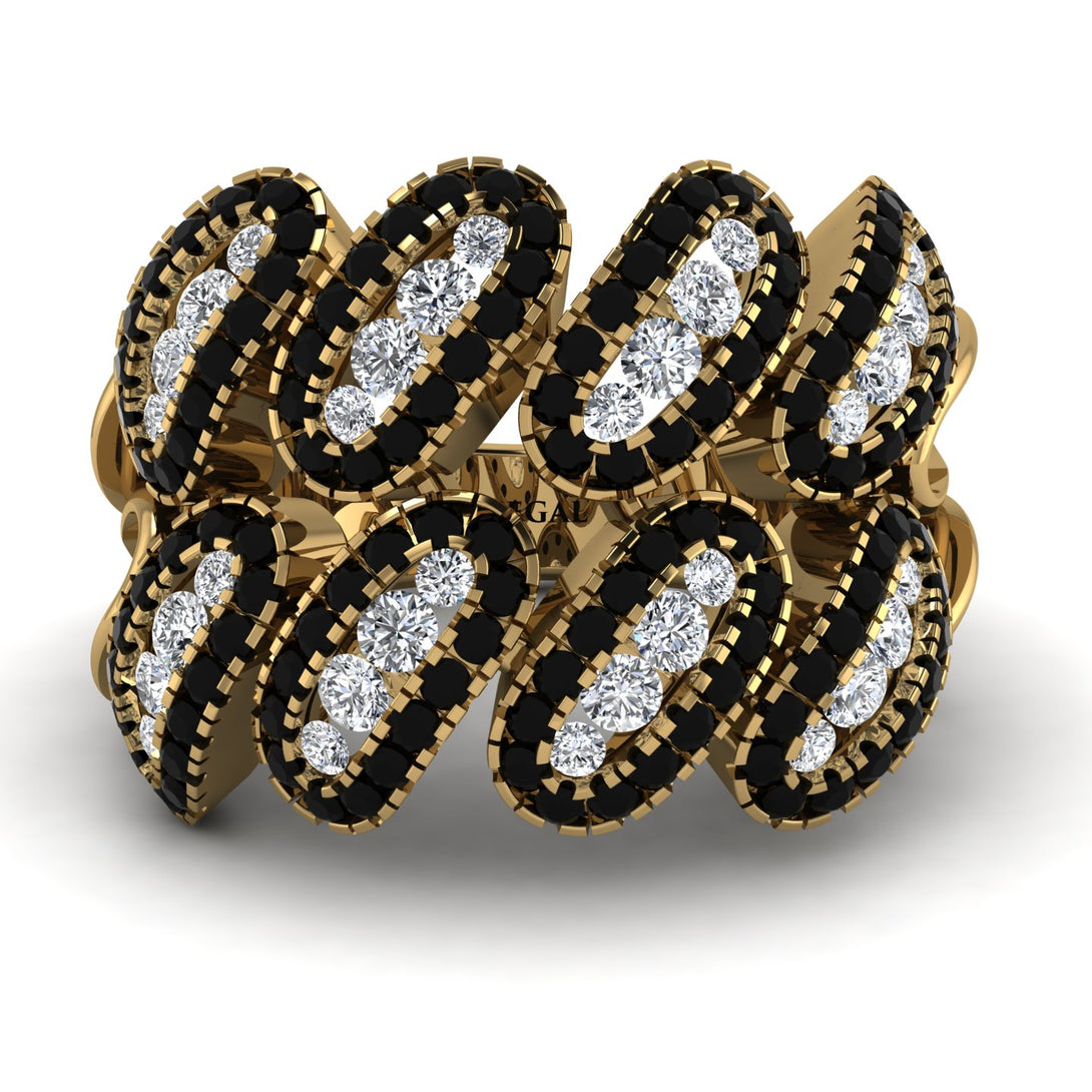Diamond Stylish Bloom Fashion Ring - Drew No. 31