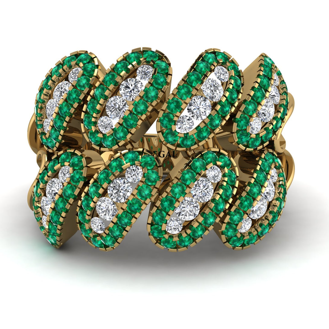 Diamond Stylish Bloom Fashion Ring - Drew No. 16