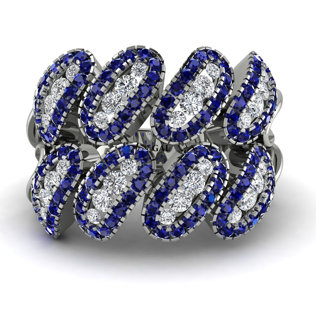 Diamond Stylish Bloom Fashion Ring - Drew No. 63