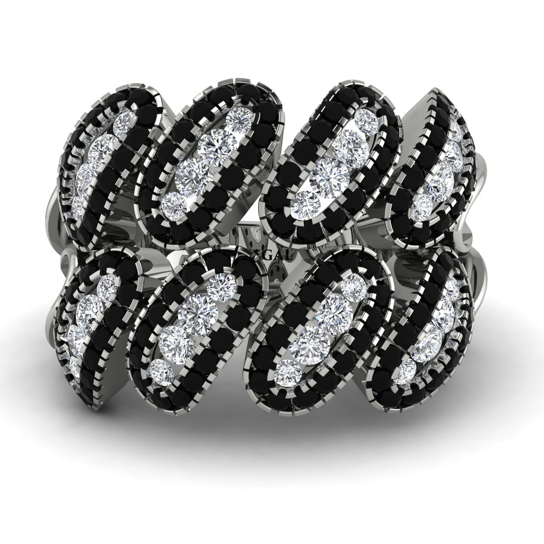 Diamond Stylish Bloom Fashion Ring - Drew No. 33