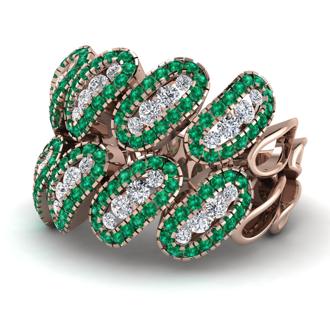 Diamond Stylish Bloom Fashion Ring - Drew No. 17