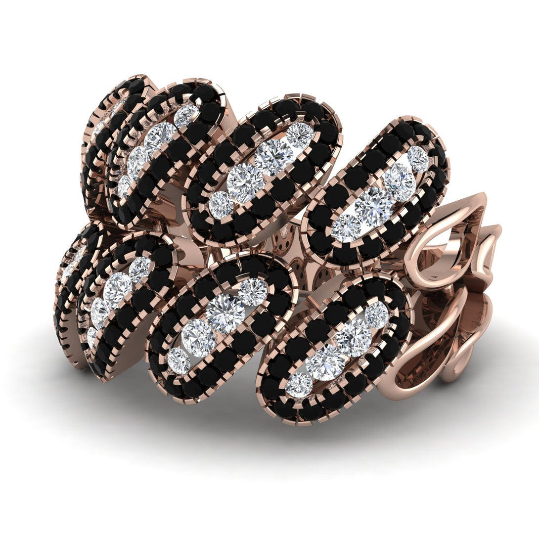 Diamond Stylish Bloom Fashion Ring - Drew No. 32