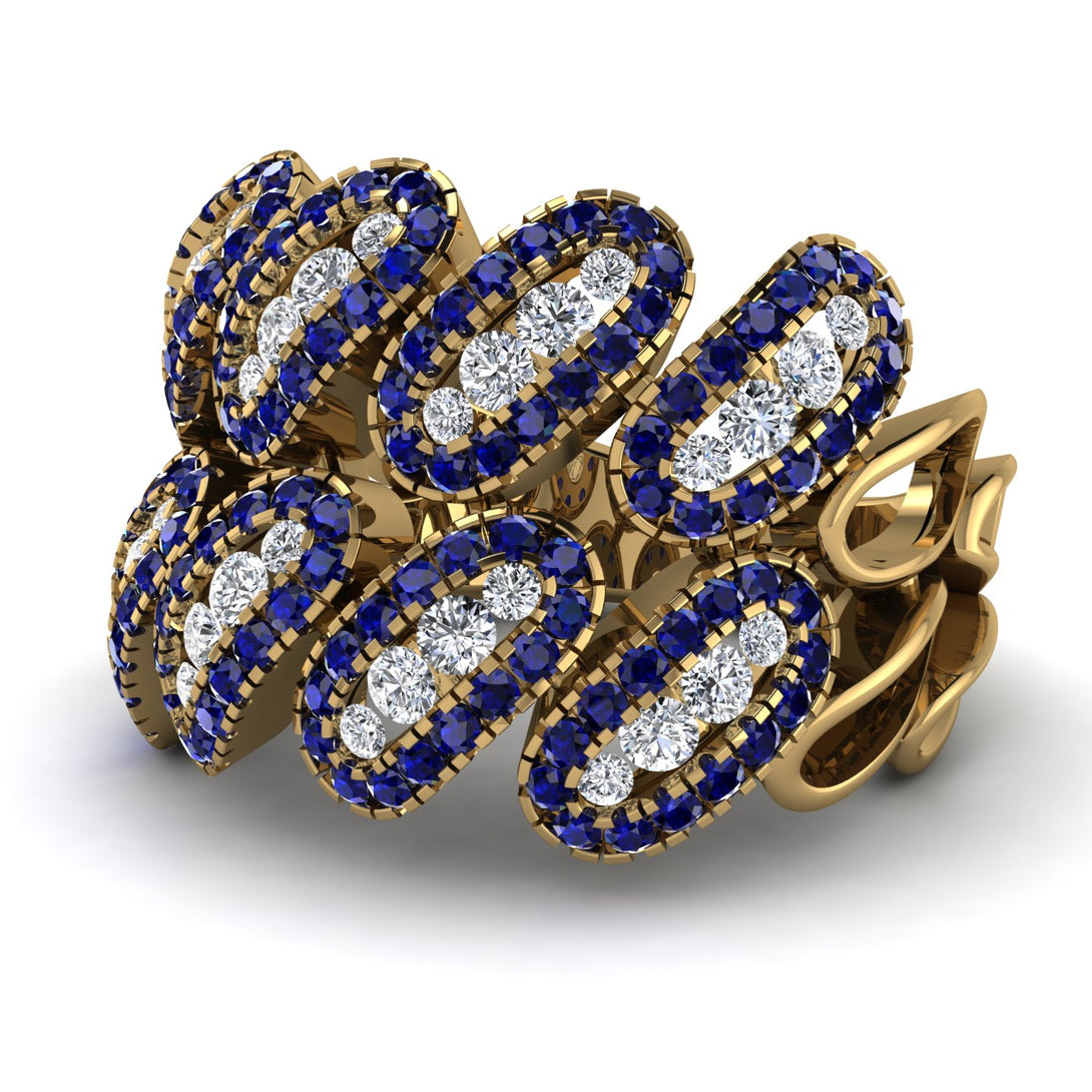 Diamond Stylish Bloom Fashion Ring - Drew No. 61
