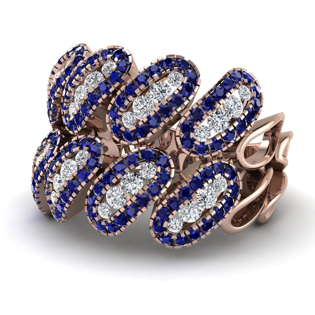 Diamond Stylish Bloom Fashion Ring - Drew No. 62
