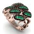 Emerald Stylish Bloom Fashion Ring - Drew No. 35