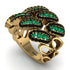 Emerald Stylish Bloom Fashion Ring - Drew No. 34