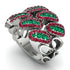 Emerald Stylish Bloom Fashion Ring - Drew No. 51