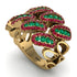 Emerald Stylish Bloom Fashion Ring - Drew No. 49