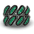 Emerald Stylish Bloom Fashion Ring - Drew No. 36 image 3