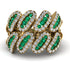 Emerald Stylish Bloom Fashion Ring - Drew No. 4