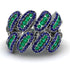 Emerald Stylish Bloom Fashion Ring - Drew No. 66