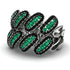 Emerald Stylish Bloom Fashion Ring - Drew No. 36 image 1