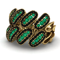 Emerald Stylish Bloom Fashion Ring - Drew No. 34 image 1