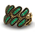 Emerald Stylish Bloom Fashion Ring - Drew No. 34 image 1