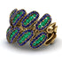 Emerald Stylish Bloom Fashion Ring - Drew No. 64 image 1