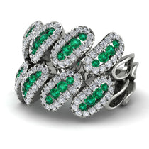 Emerald Stylish Bloom Fashion Ring - Drew No. 6 image 1