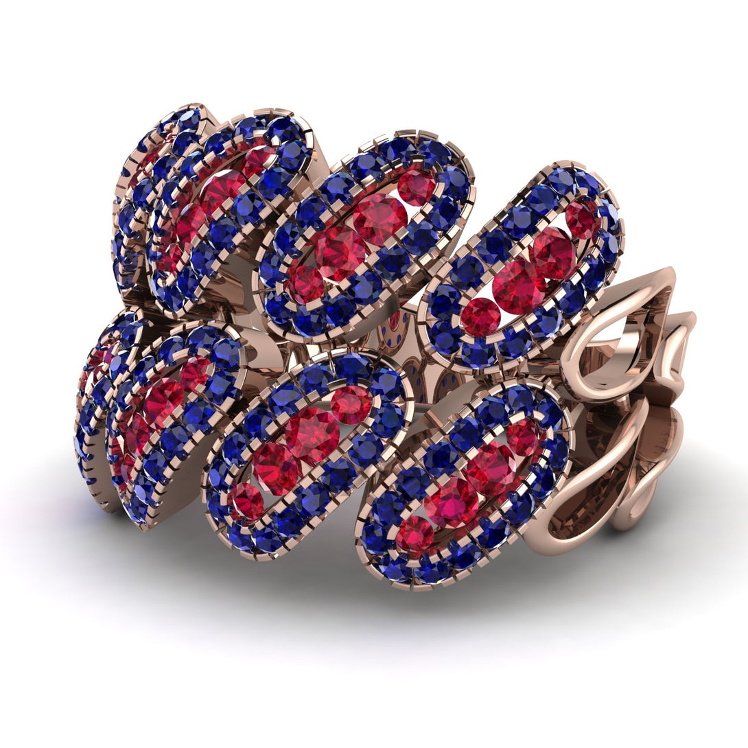Ruby Stylish Bloom Fashion Ring - Drew No. 71