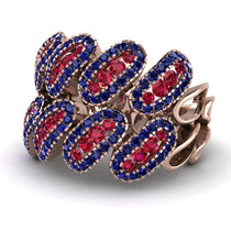 Ruby Stylish Bloom Fashion Ring - Drew No. 71 image 1