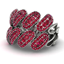 Ruby Stylish Bloom Fashion Ring - Drew No. 57 image 1