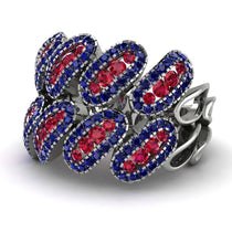 Ruby Stylish Bloom Fashion Ring - Drew No. 72 image 1