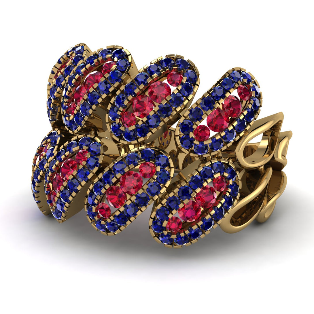 Ruby Stylish Bloom Fashion Ring - Drew No. 70
