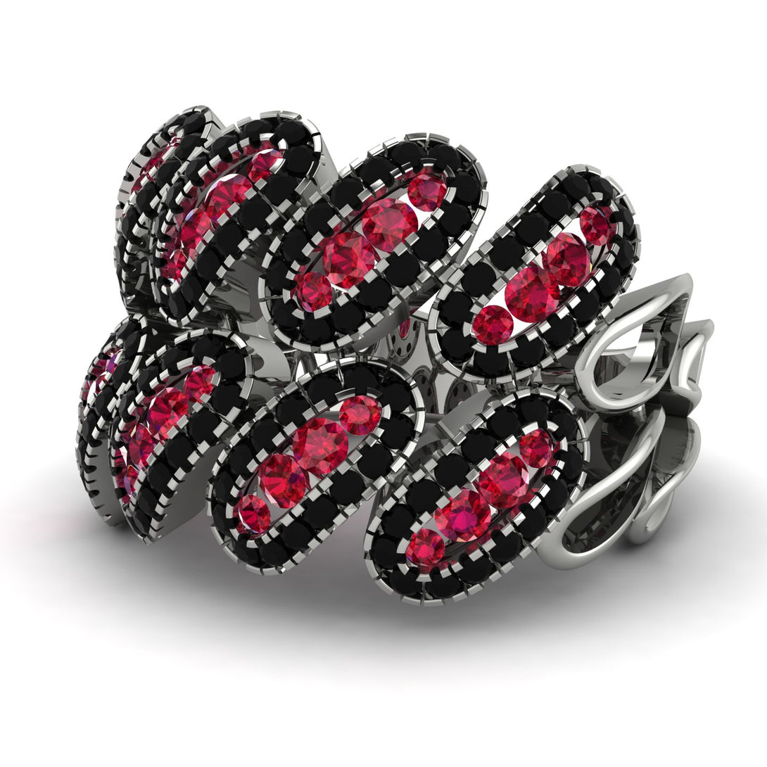 Ruby Stylish Bloom Fashion Ring - Drew No. 42