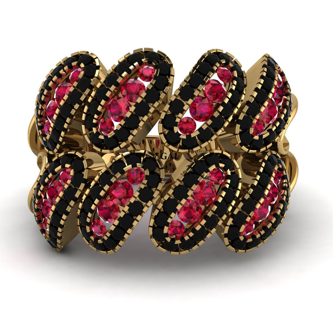 Ruby Stylish Bloom Fashion Ring - Drew No. 40