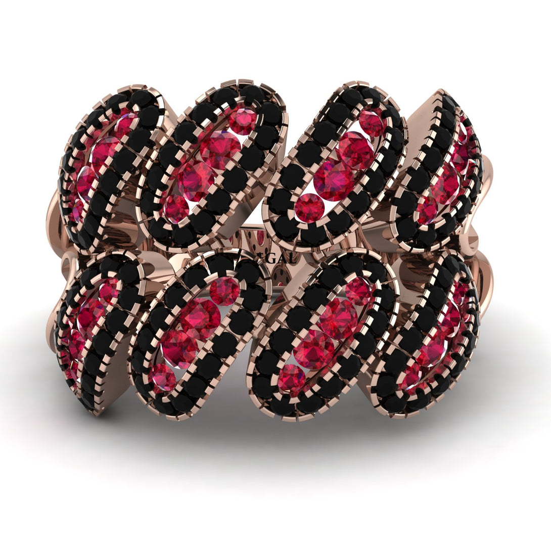 Ruby Stylish Bloom Fashion Ring - Drew No. 41