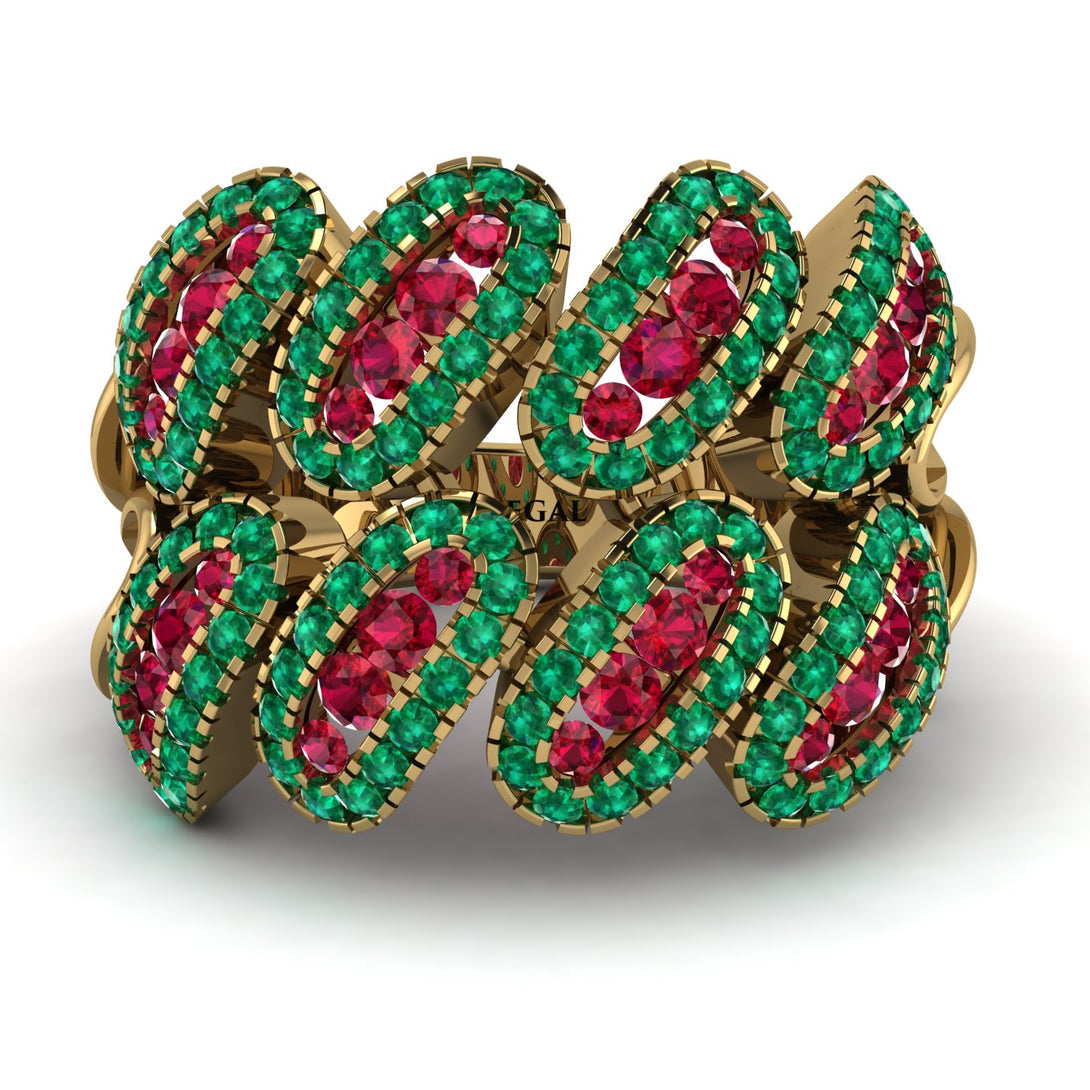 Ruby Stylish Bloom Fashion Ring - Drew No. 25