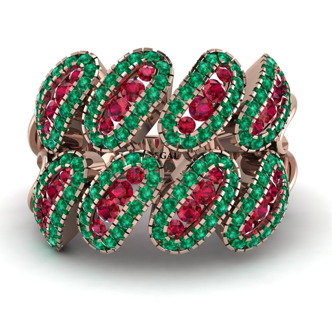 Ruby Stylish Bloom Fashion Ring - Drew No. 26