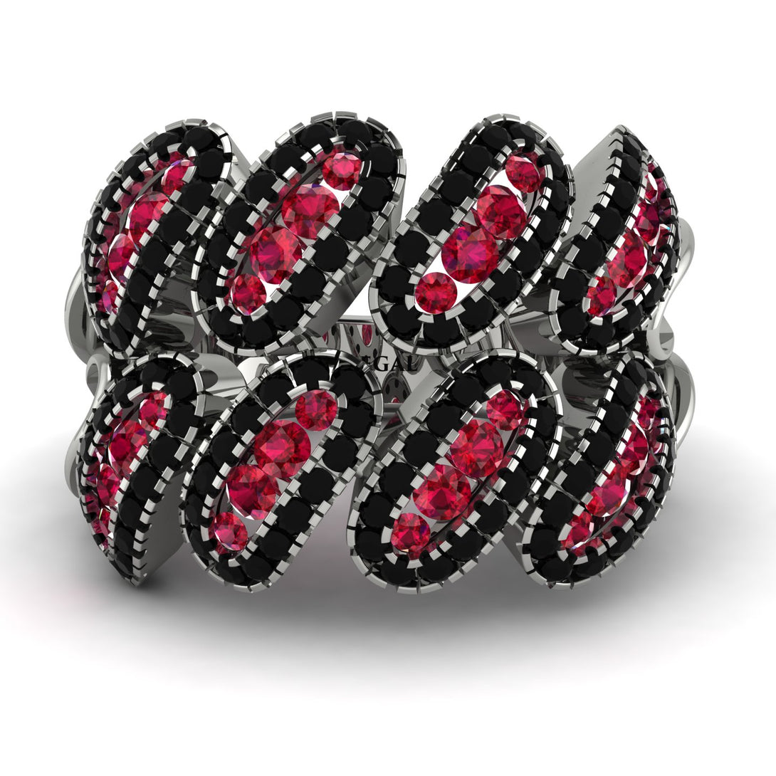 Ruby Stylish Bloom Fashion Ring - Drew No. 42
