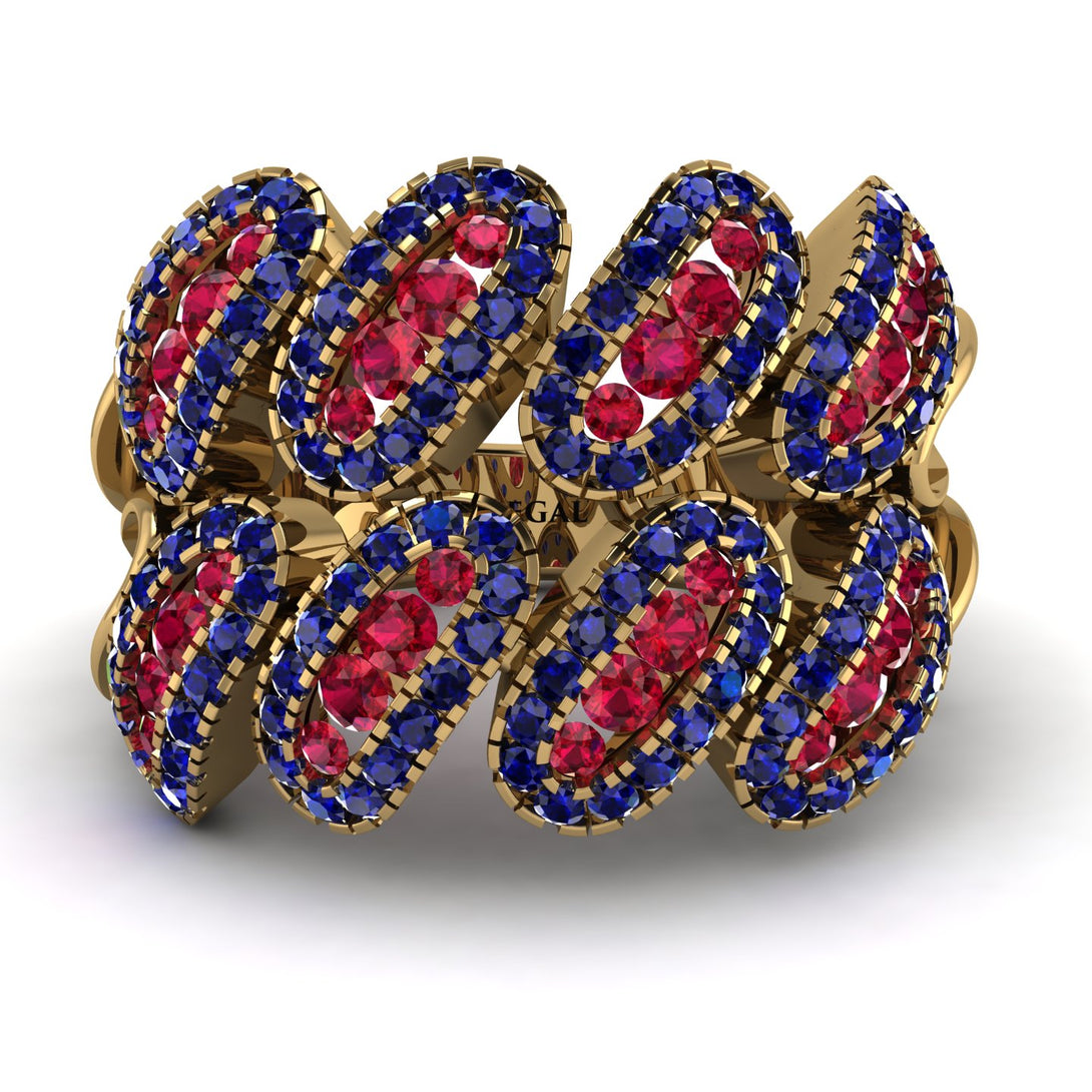 Ruby Stylish Bloom Fashion Ring - Drew No. 70