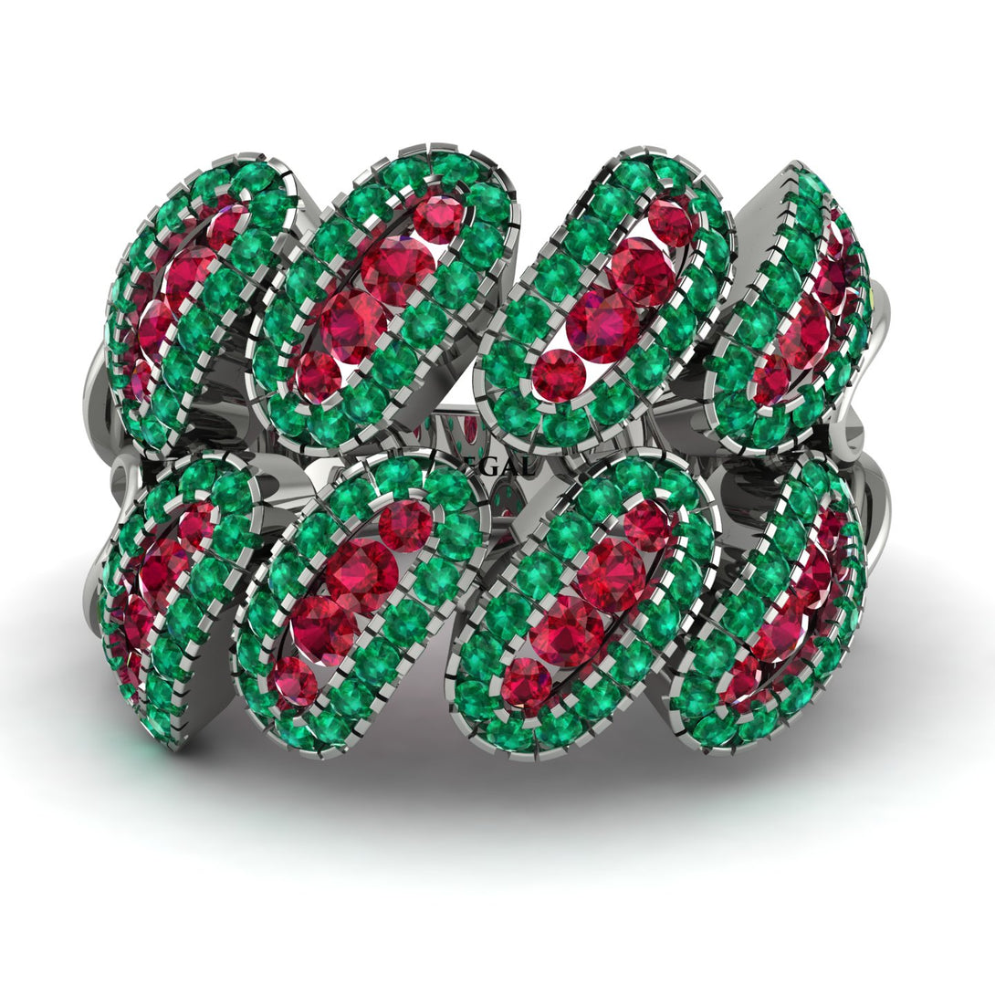 Ruby Stylish Bloom Fashion Ring - Drew No. 27