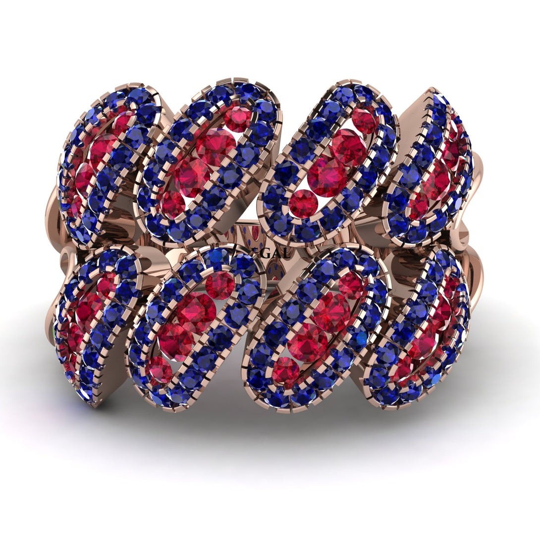 Ruby Stylish Bloom Fashion Ring - Drew No. 71