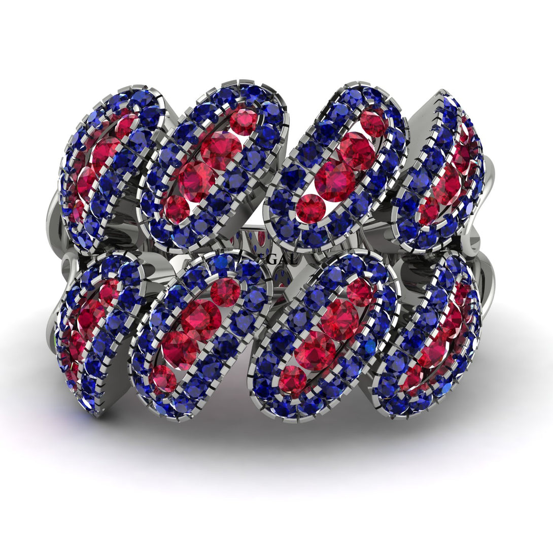 Ruby Stylish Bloom Fashion Ring - Drew No. 72