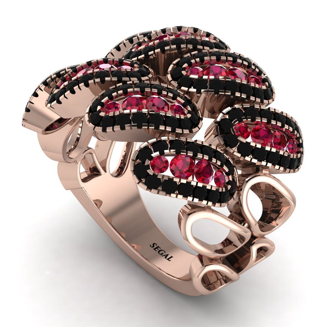 Ruby Stylish Bloom Fashion Ring - Drew No. 41