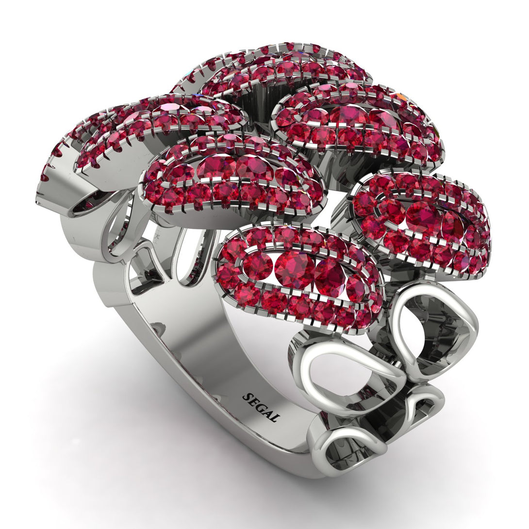 Ruby Stylish Bloom Fashion Ring - Drew No. 57