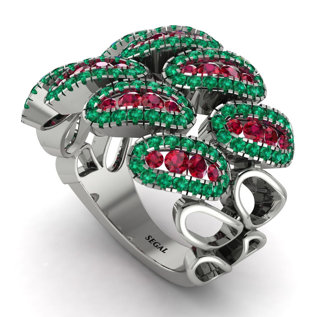 Ruby Stylish Bloom Fashion Ring - Drew No. 27