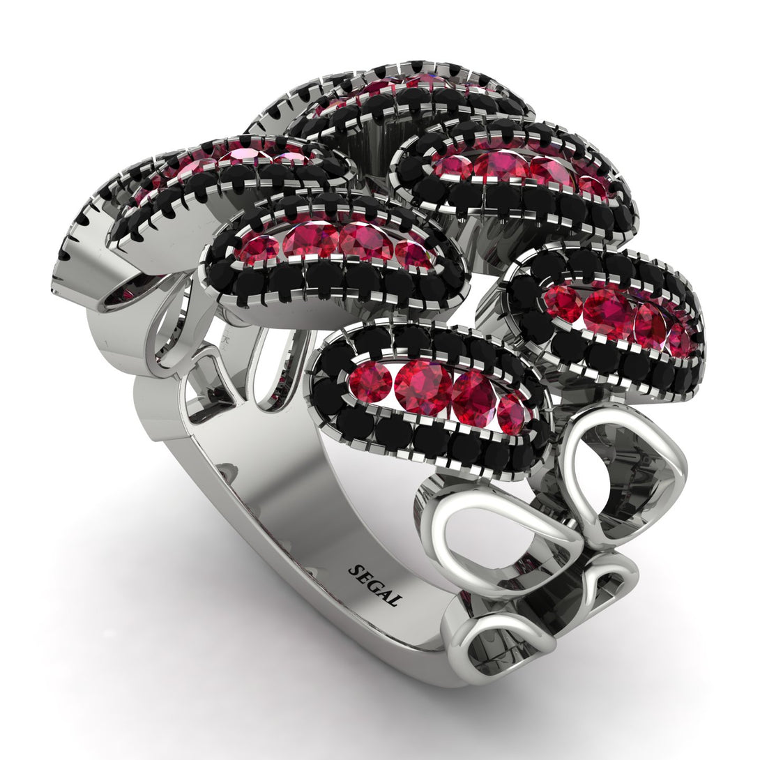 Ruby Stylish Bloom Fashion Ring - Drew No. 42