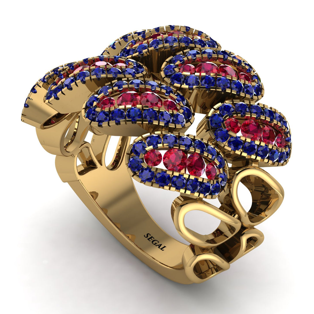 Ruby Stylish Bloom Fashion Ring - Drew No. 70