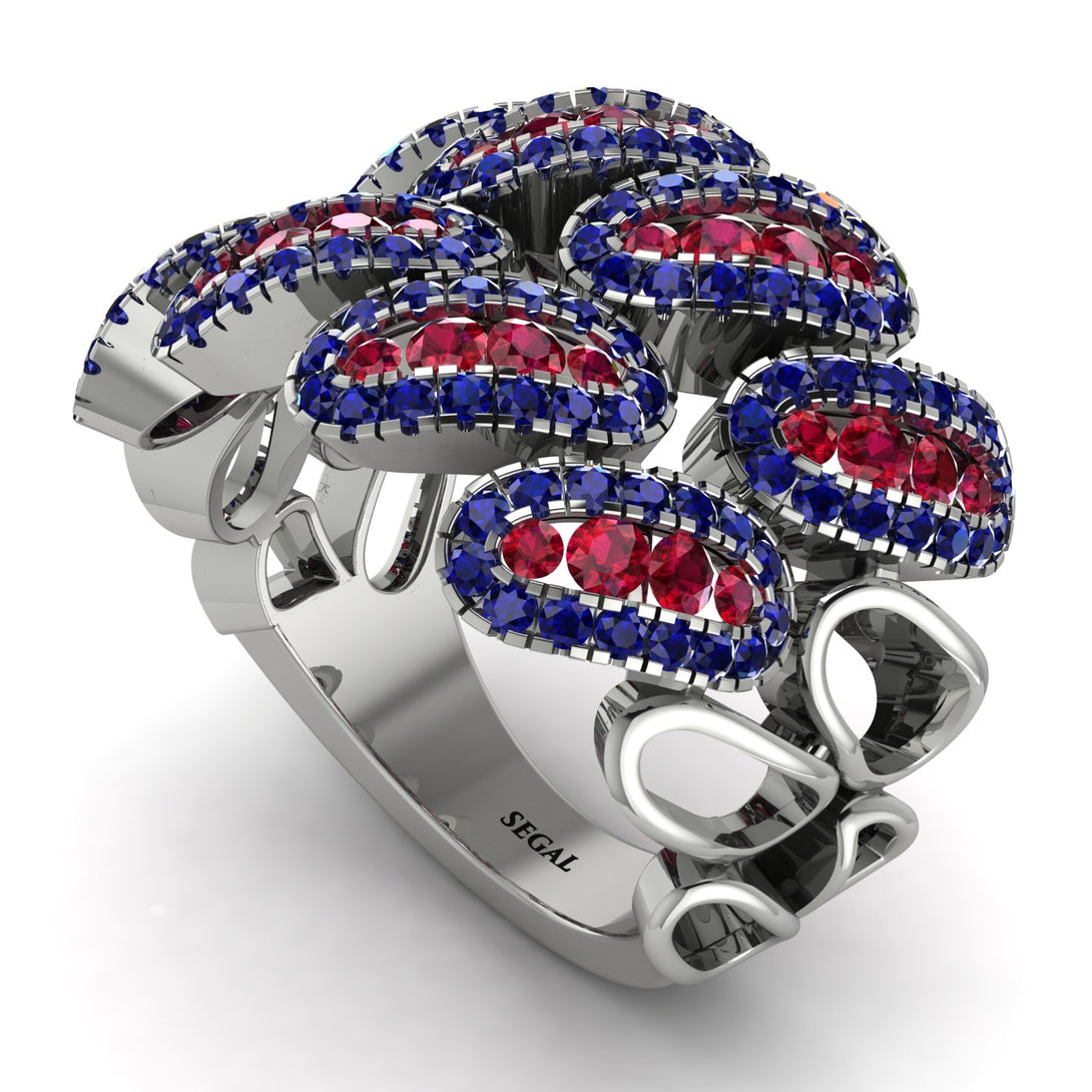 Ruby Stylish Bloom Fashion Ring - Drew No. 72