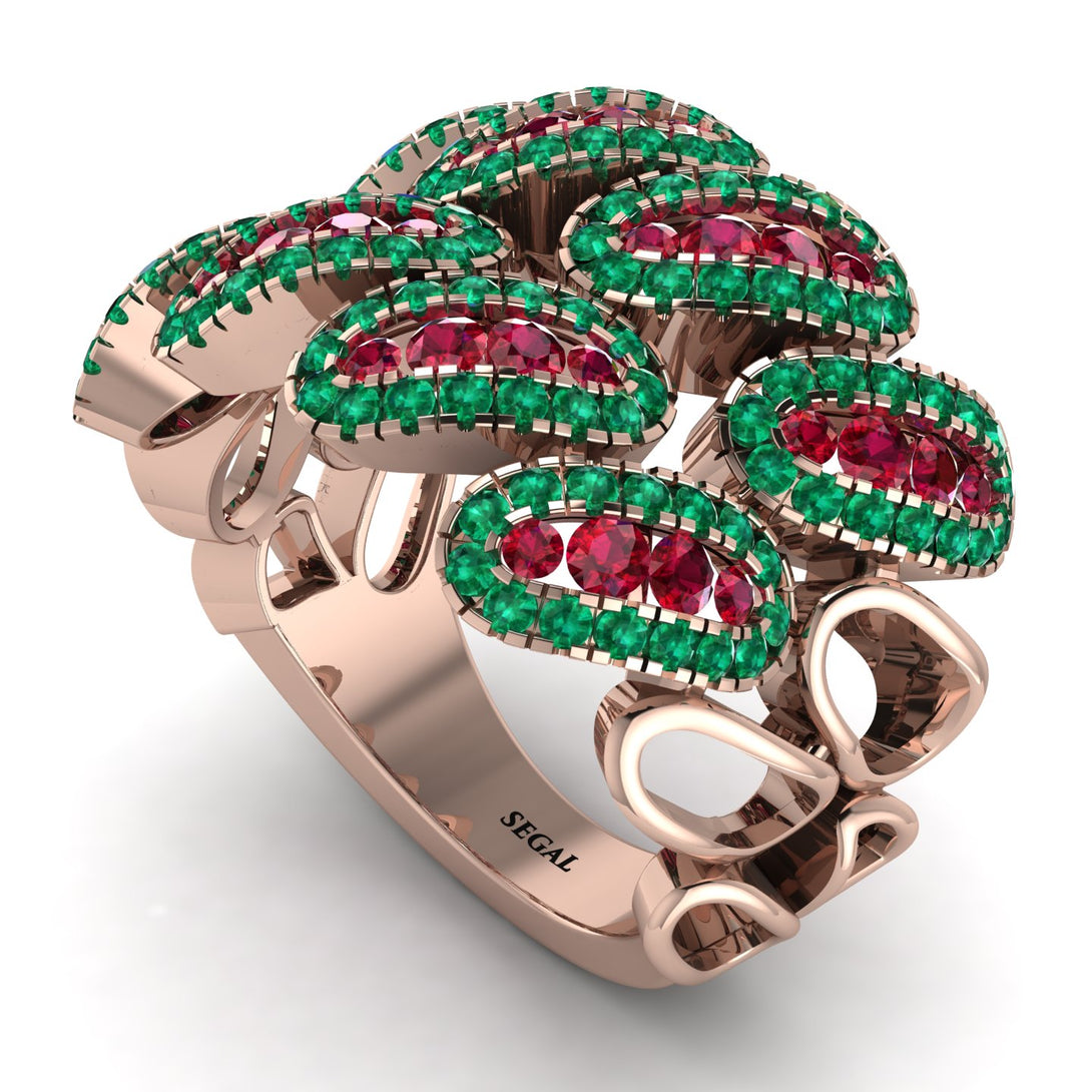 Ruby Stylish Bloom Fashion Ring - Drew No. 26