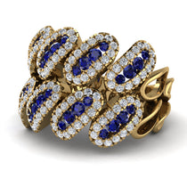 Sapphire Stylish Bloom Fashion Ring - Drew No. 13 image 1