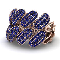 Sapphire Stylish Bloom Fashion Ring - Drew No. 74 image 1